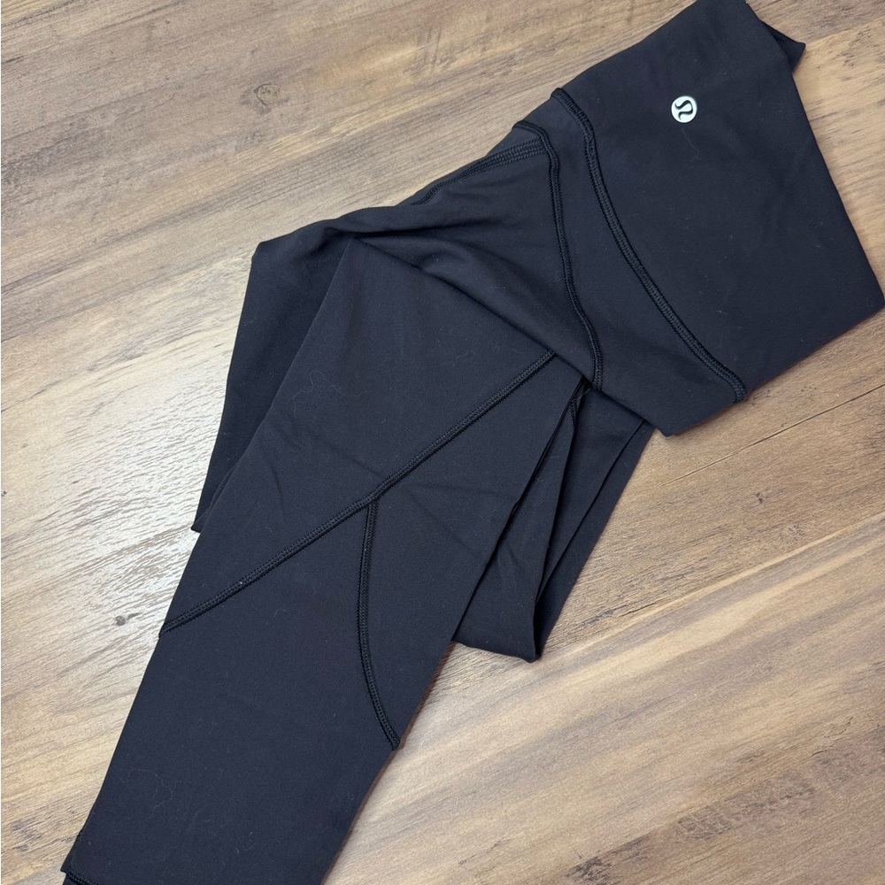 Lululemon Athletica Black Leggings with Logo